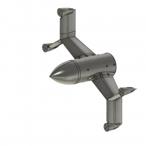 Bat Wing Drone V3 – Sadece 3D Baskı Gövde (Elektronik Dahil Değil)